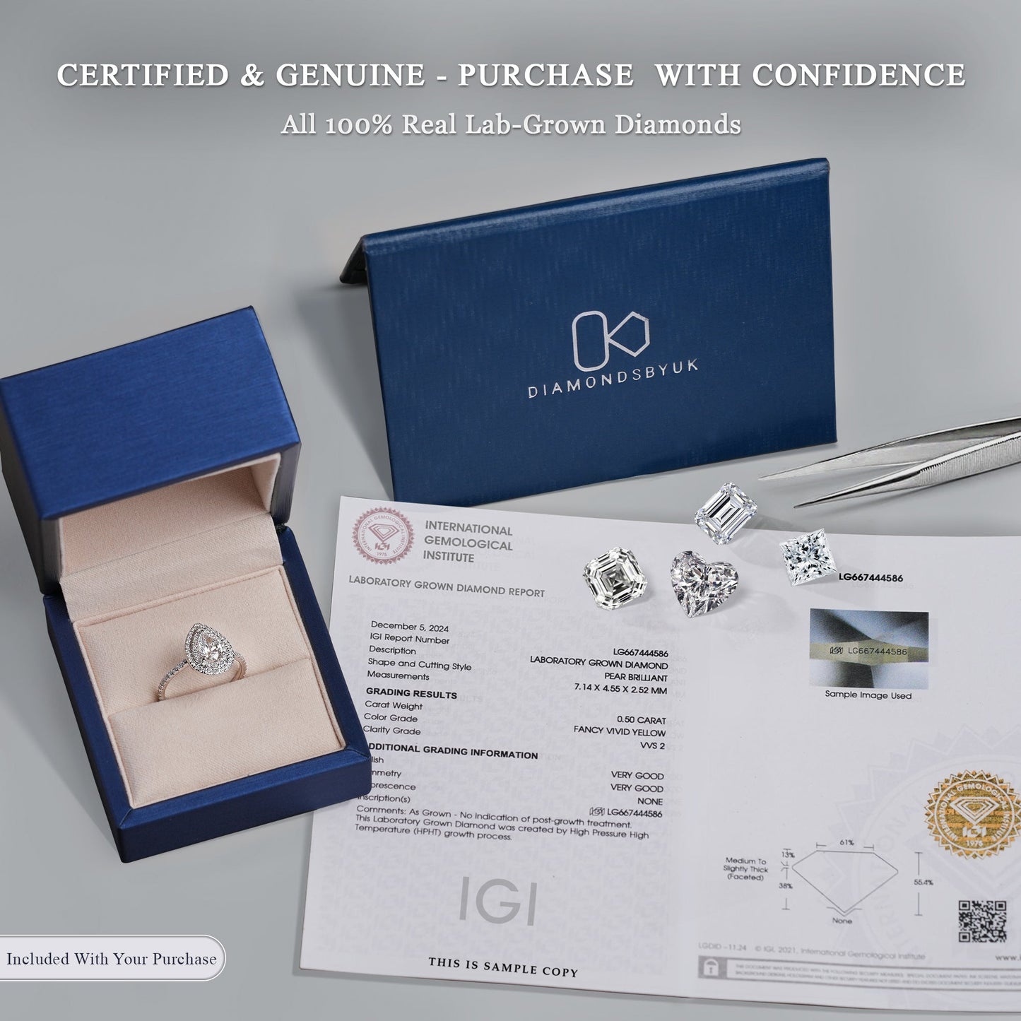 Round Cut Diamond Ring With Pinched Shank Band