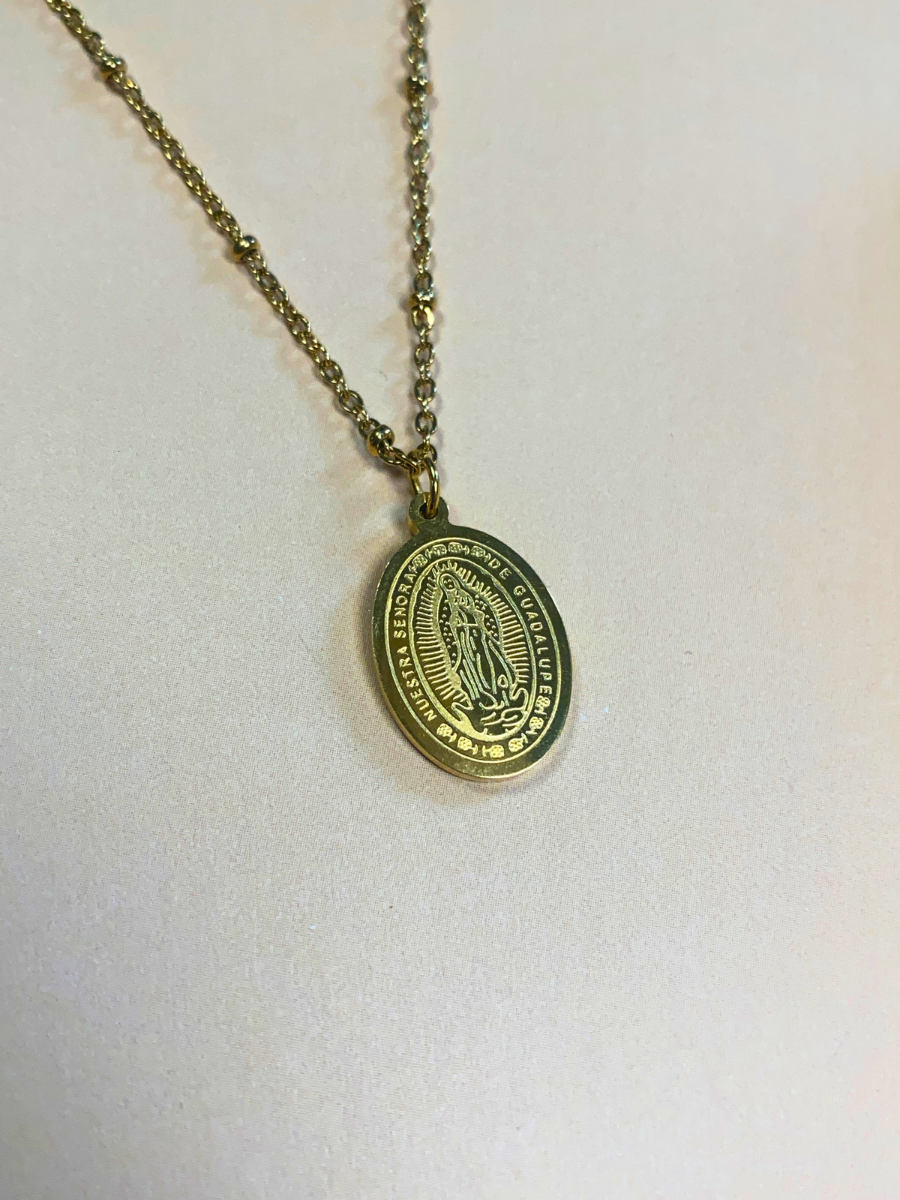 GUADALUPE BIS Necklace - Virgin of Guadalupe Pendant