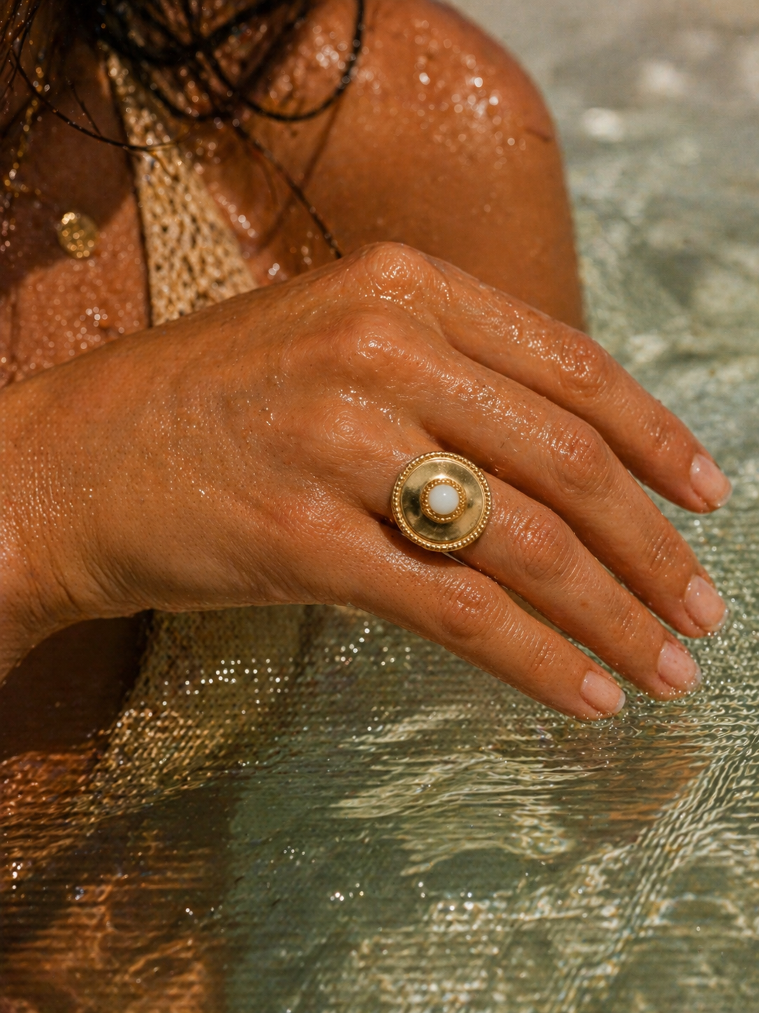 Bague Soleil | Éclat Doré Bohème - Univers solaire