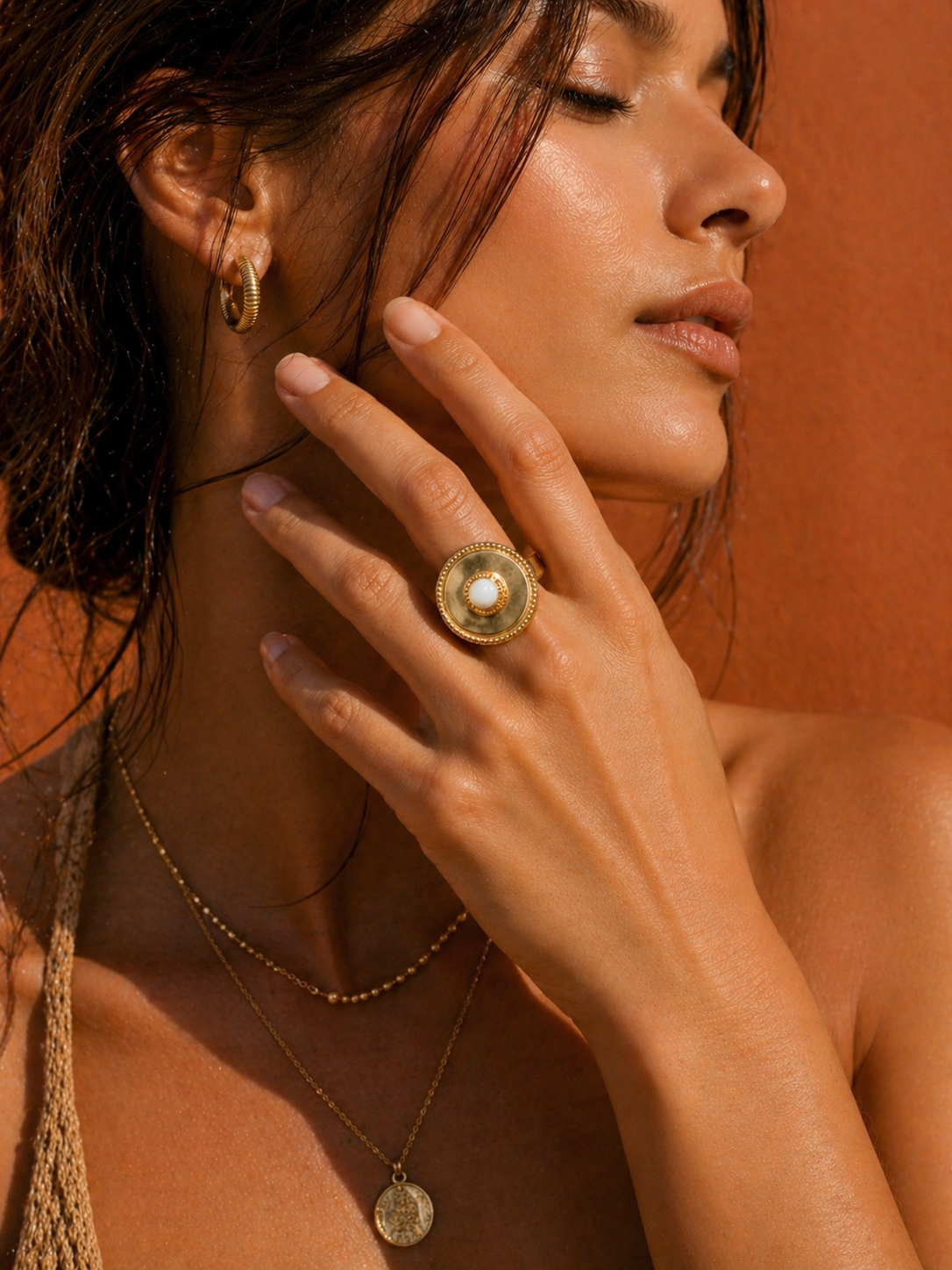Bague Soleil | Éclat Doré Bohème - Univers solaire