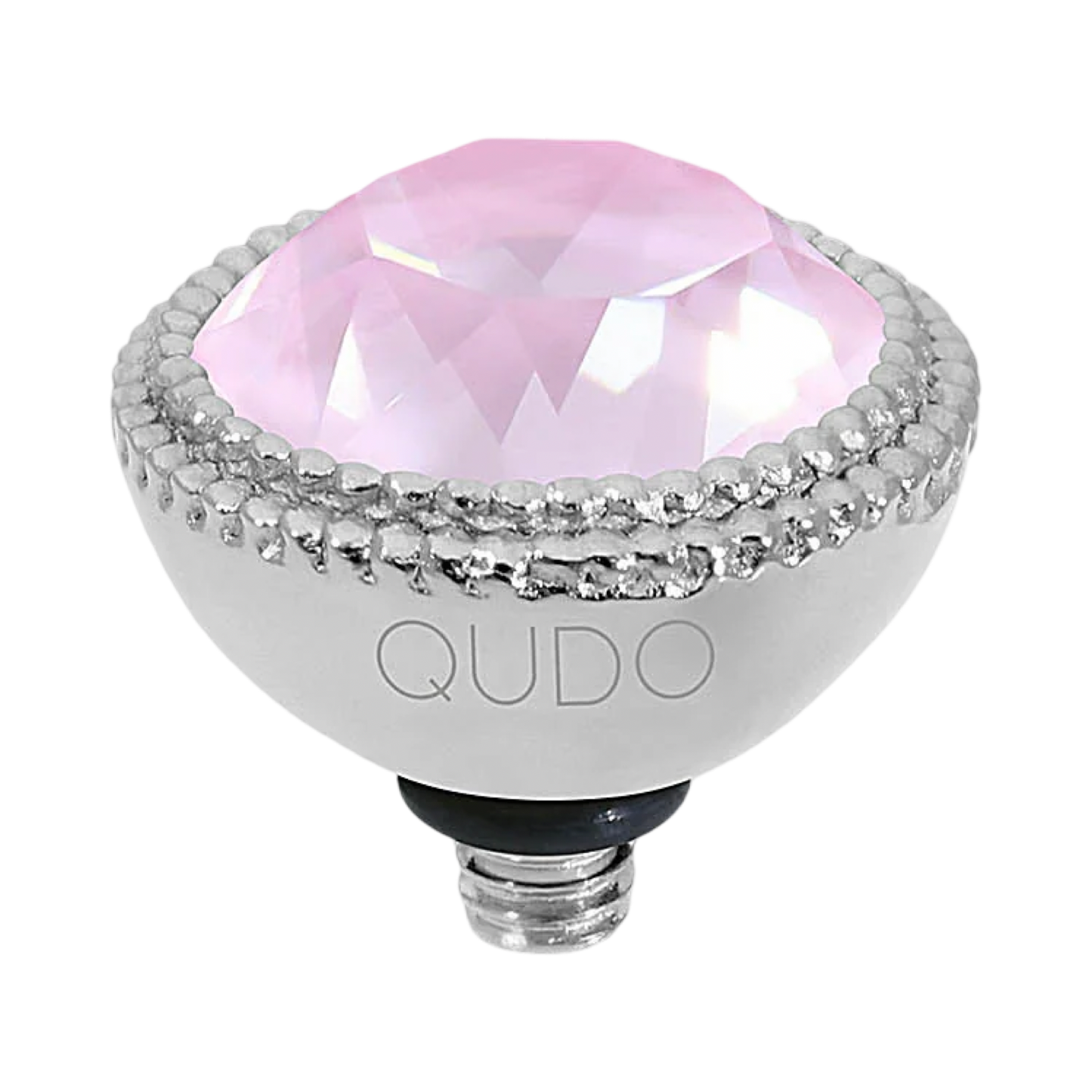QUDO Fabero Top Silver | Pink Crystals Collection