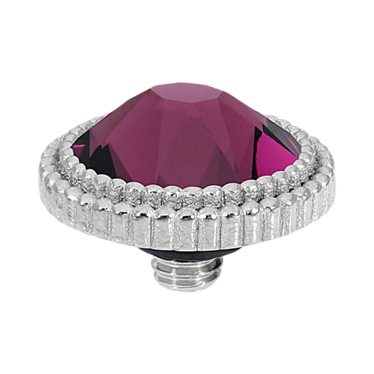QUDO Flat Faberro Top Silver | Velvet Noir Collection