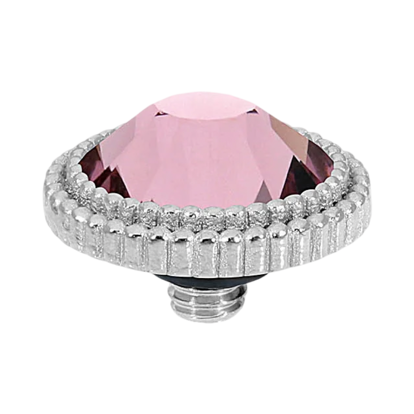QUDO Flat Faberro Top Silver | Velvet Noir Collection