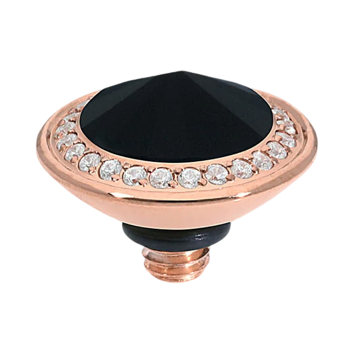 QUDO Tondo Small Deluxe Top 0.35" Rose Gold I Neutral Collection