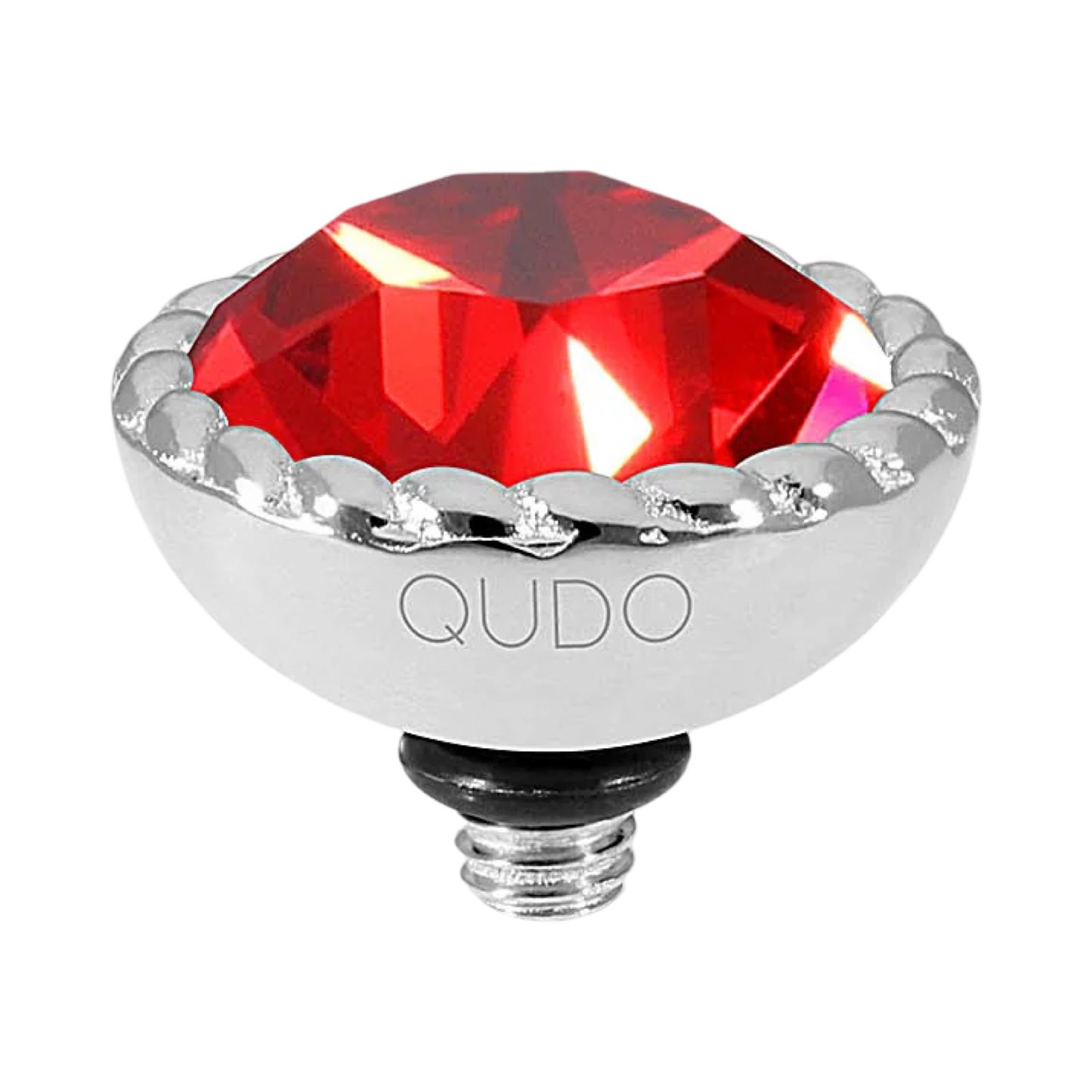 QUDO Bocconi Top Silver | Red & Orange Crystal Collection