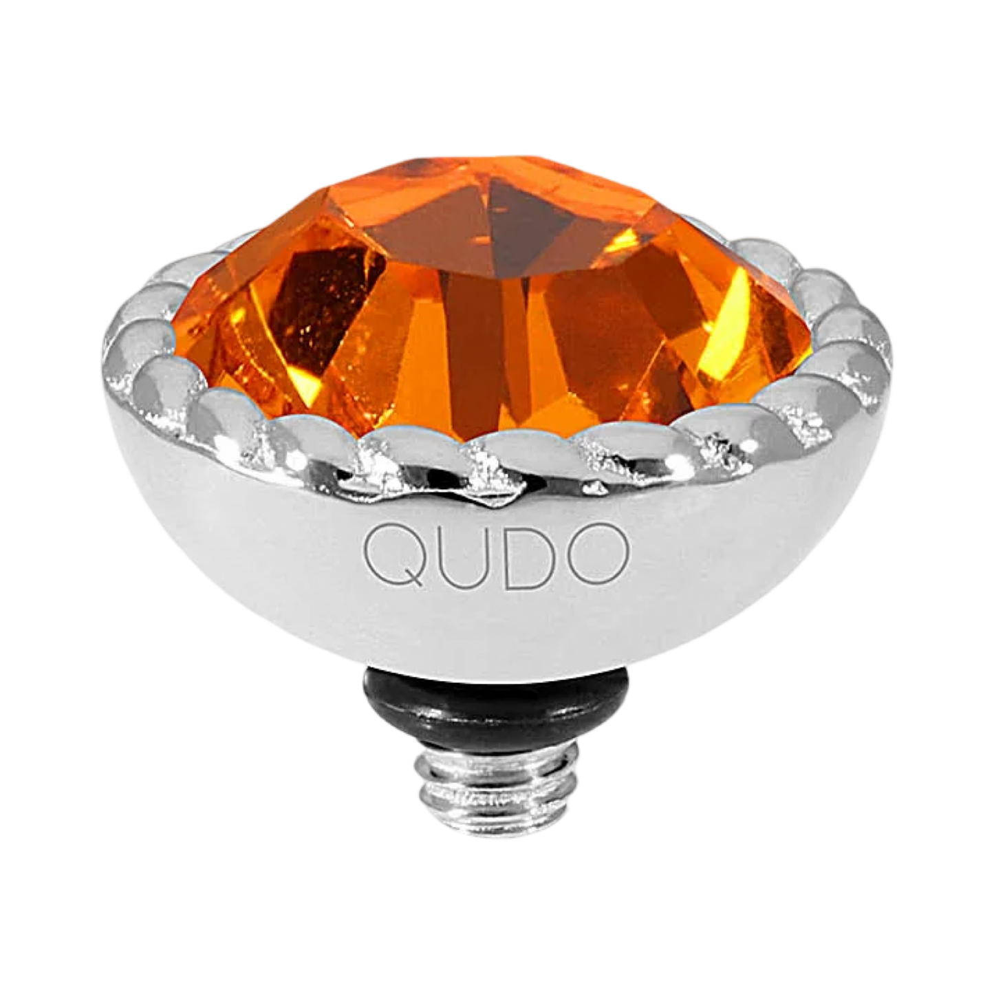 QUDO Bocconi Top Silver | Red & Orange Crystal Collection