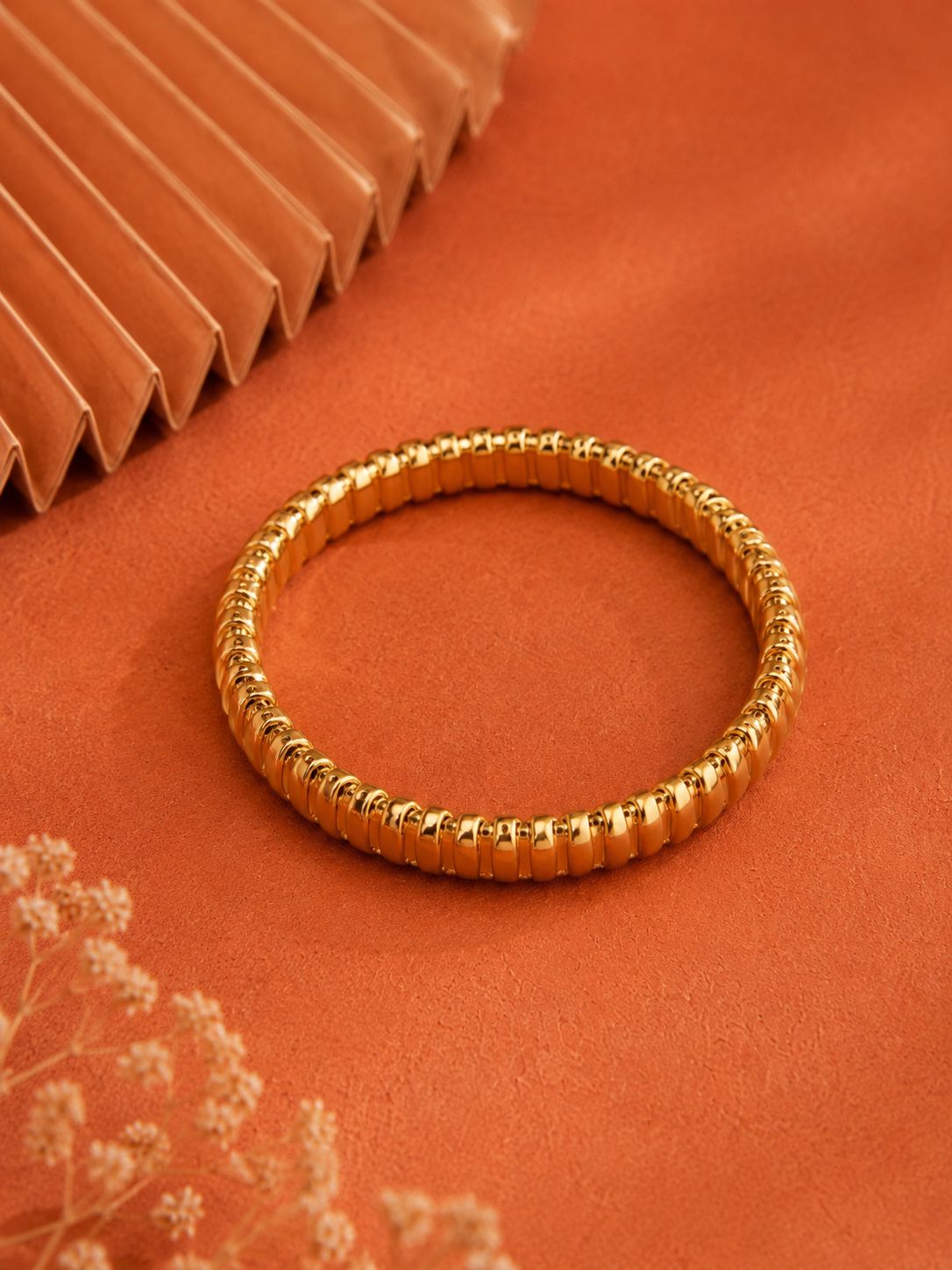 Bracelet The Chic | Jonc Tubogas Plaqué Or 24K – Univers Parisienne chic
