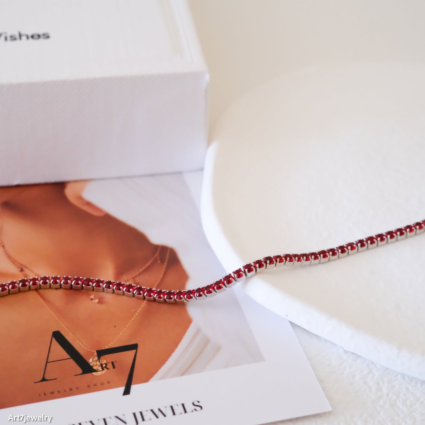 Ruby Tennis Bracelet