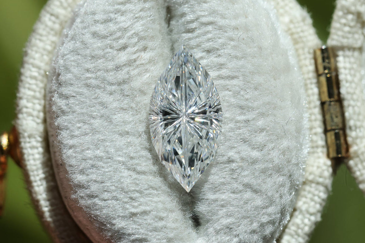2.03ct marquise lab diamond E VS1, Divine Portal Cut