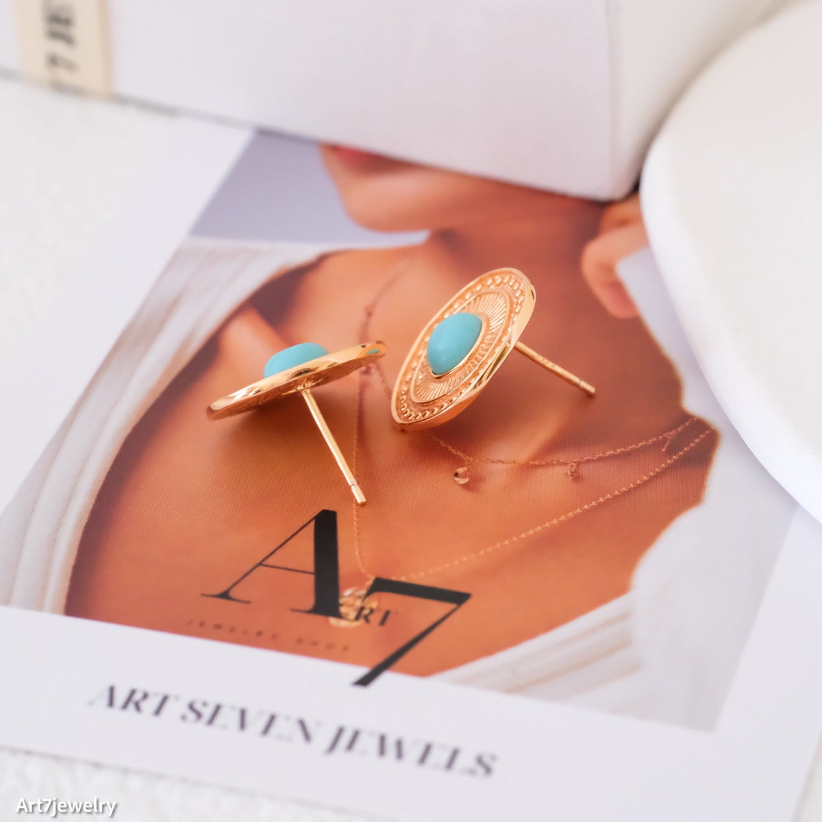 Turquoise Stud Earrings