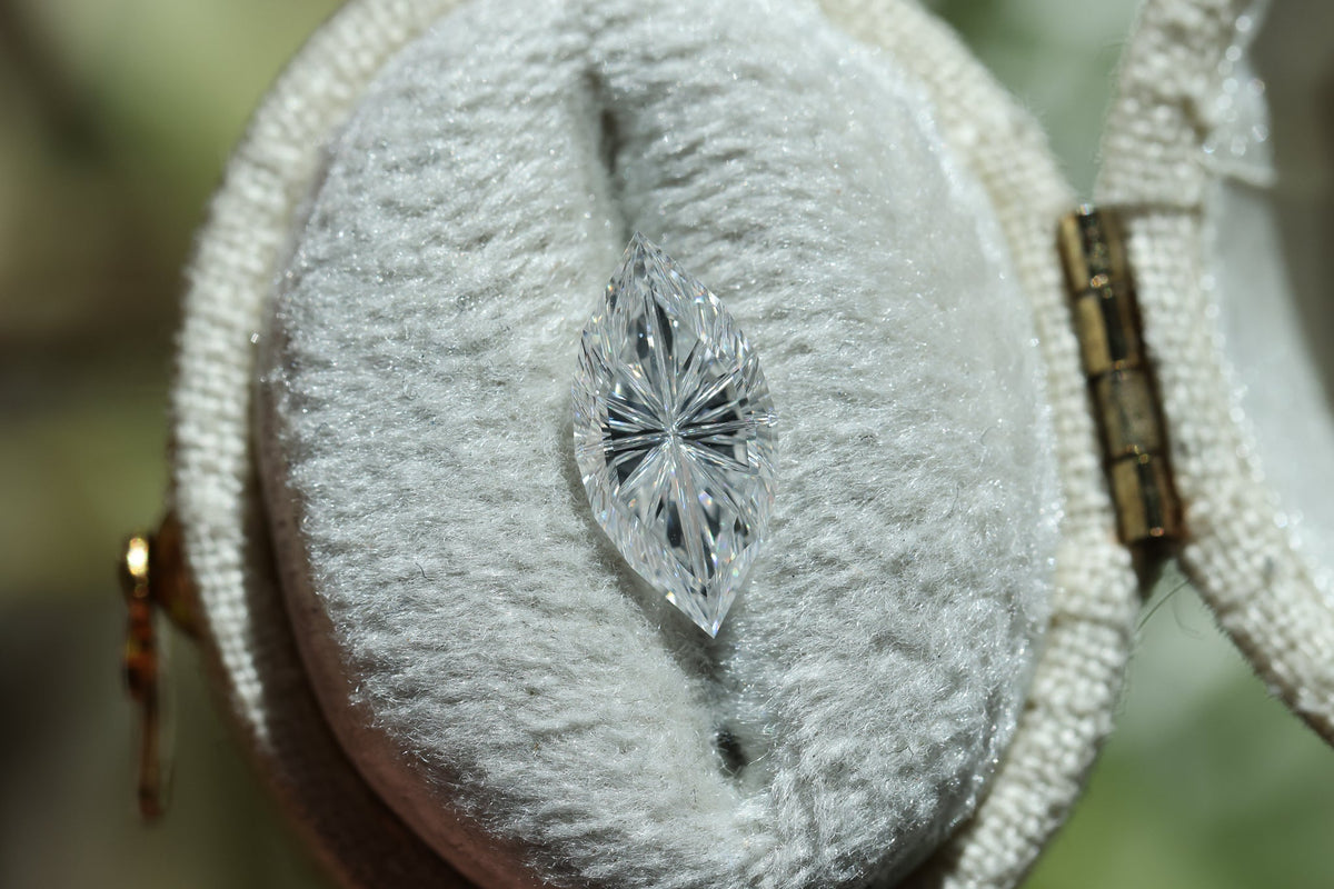 1.54ct marquise lab diamond E VS1, Divine Portal Cut