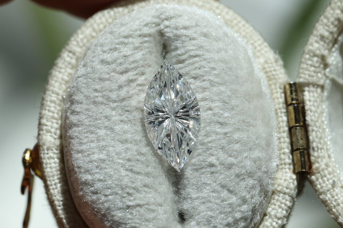 1.53ct marquise lab diamond E VS1, Divine Portal Cut