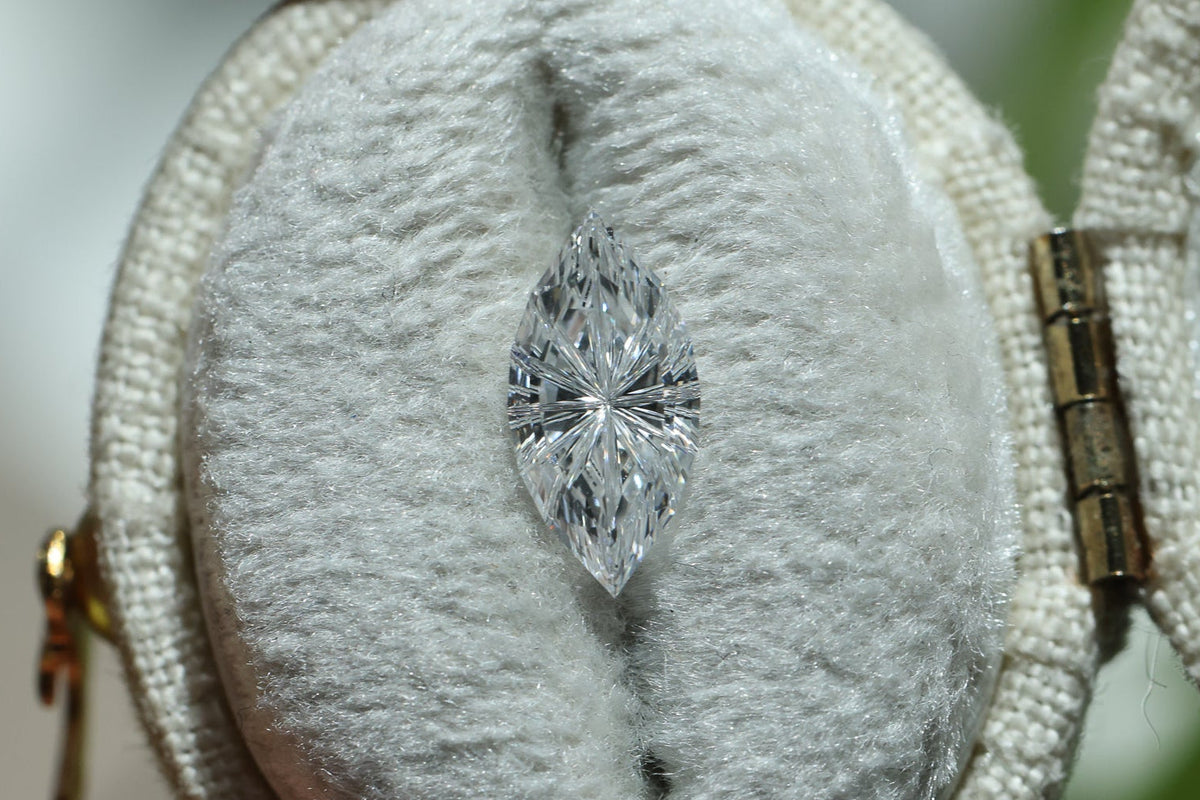 1.07ct marquise lab diamond D VVS2, Divine Portal Cut