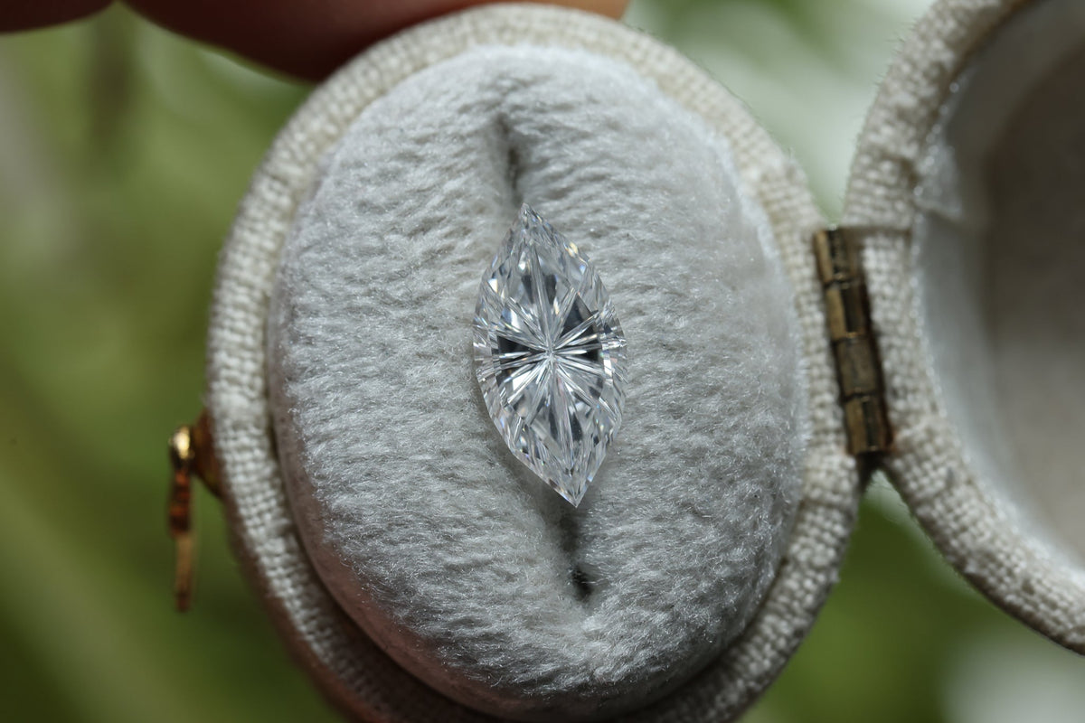 2.01ct marquise lab diamond D VVS2, Divine Portal Cut