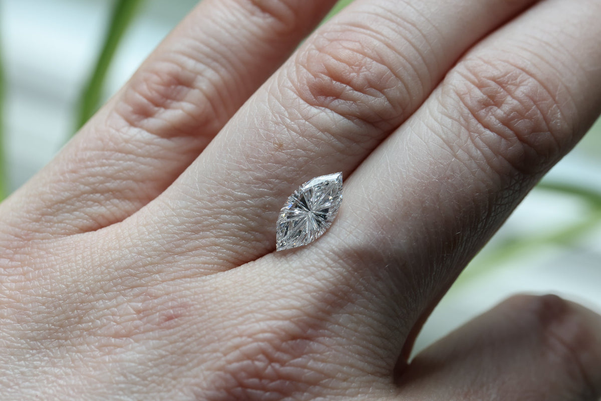 2.01ct marquise lab diamond D VVS2, Divine Portal Cut