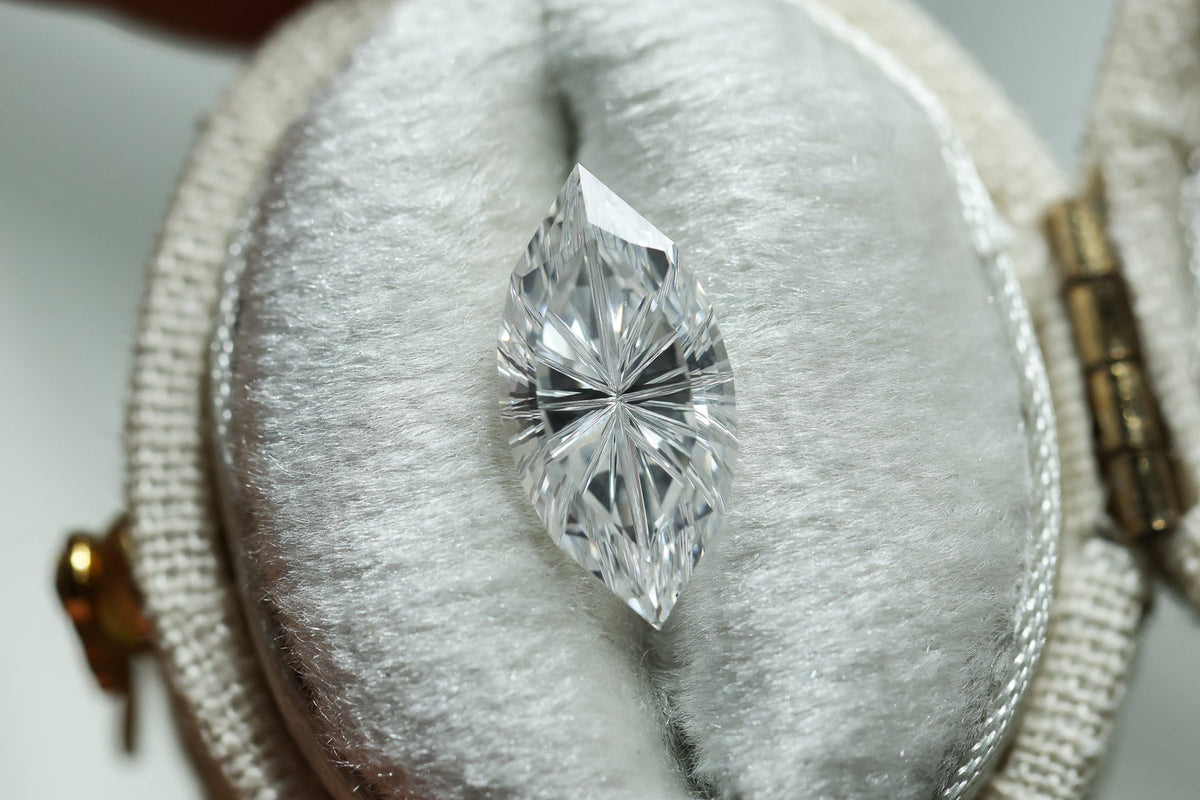 2.04ct marquise lab diamond E VVS2, Divine Portal Cut