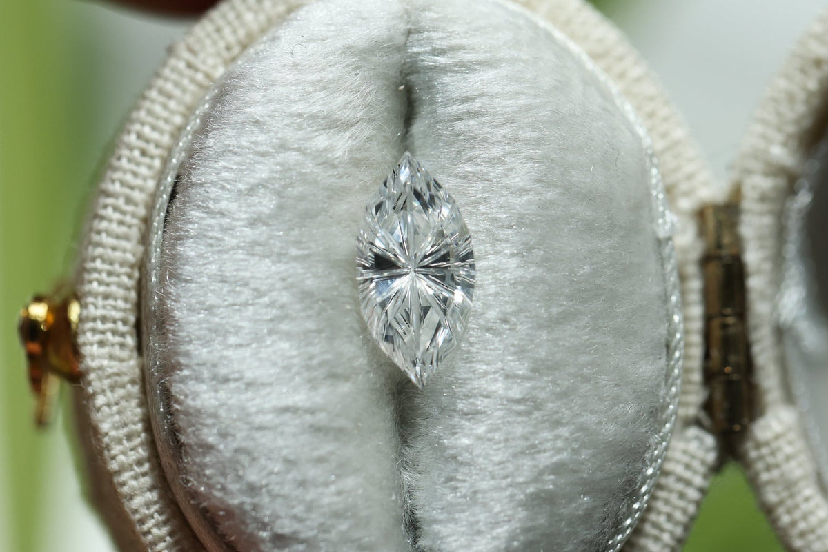 1.01ct marquise lab diamond E VVS2, Divine Portal Cut