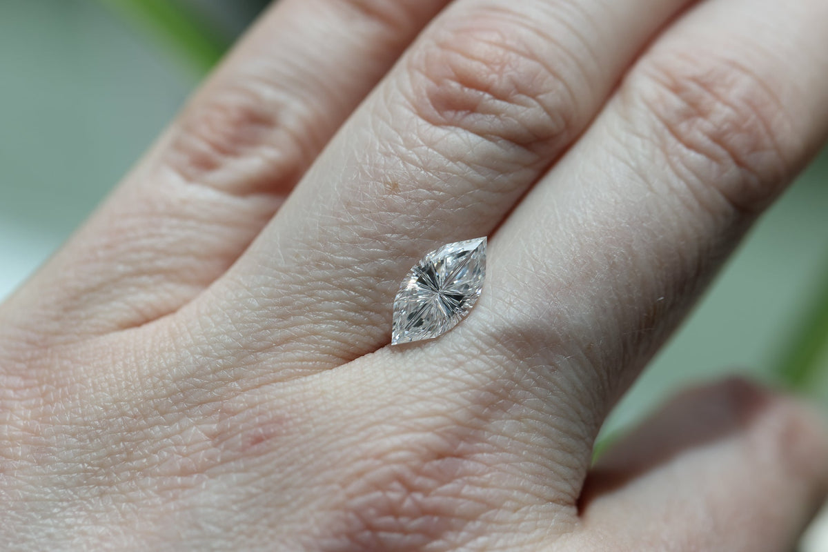2.03ct marquise lab diamond E VVS2, Divine Portal Cut