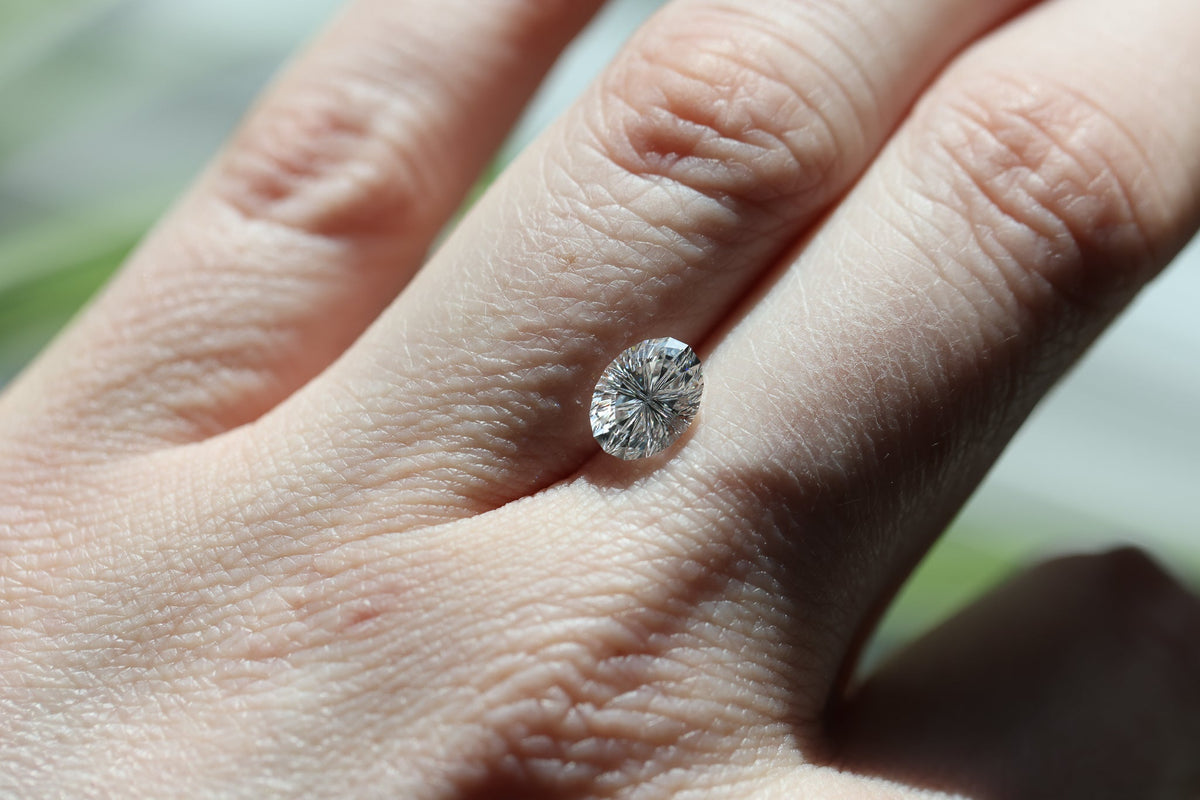 1.55ct oval lab diamond D VS1, Divine Portal Cut