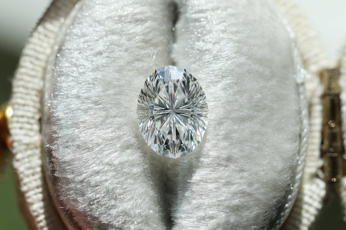 1.37ct oval lab diamond D VS2, Divine Portal Cut