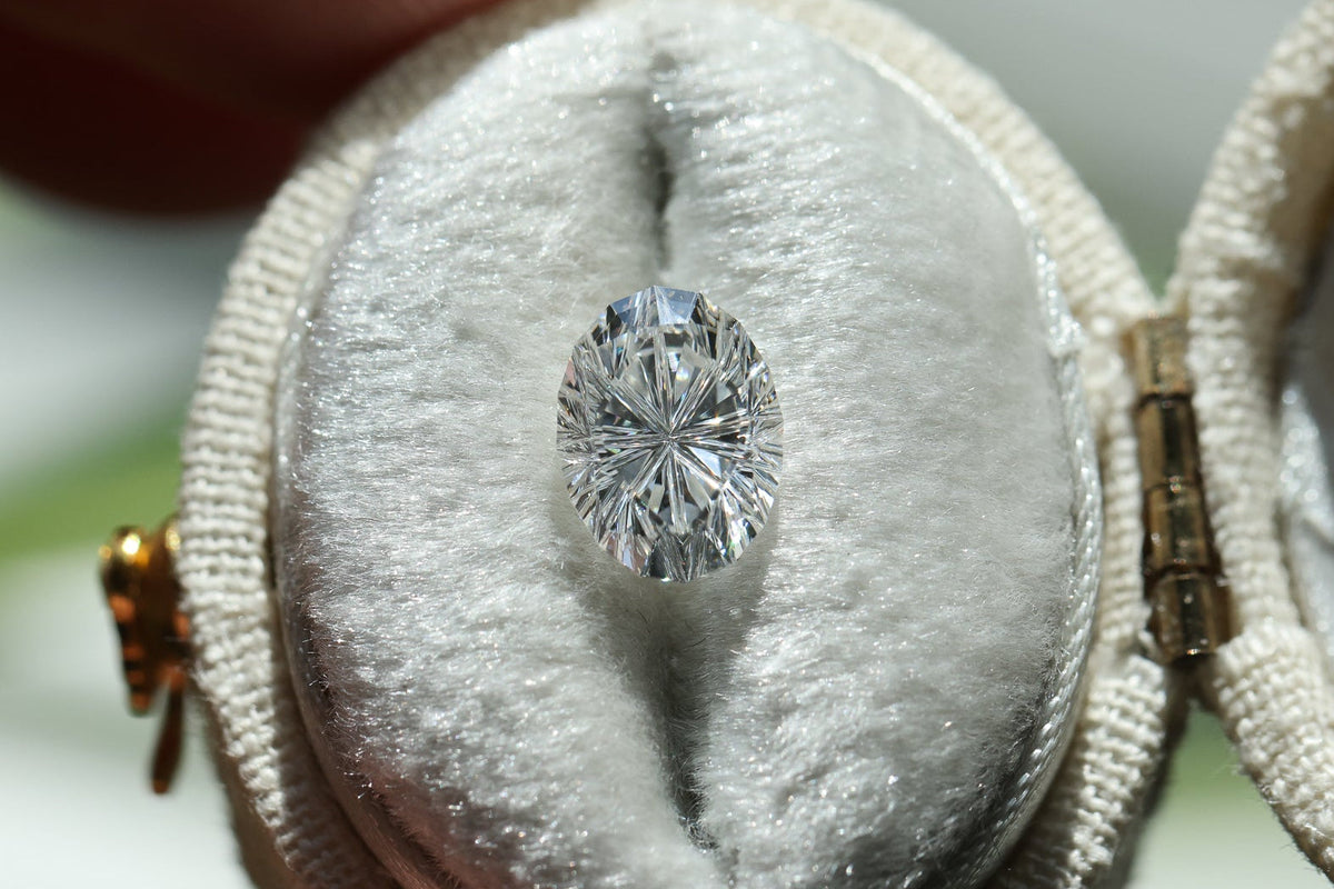 1.57ct oval lab diamond E VS1, Divine Portal Cut