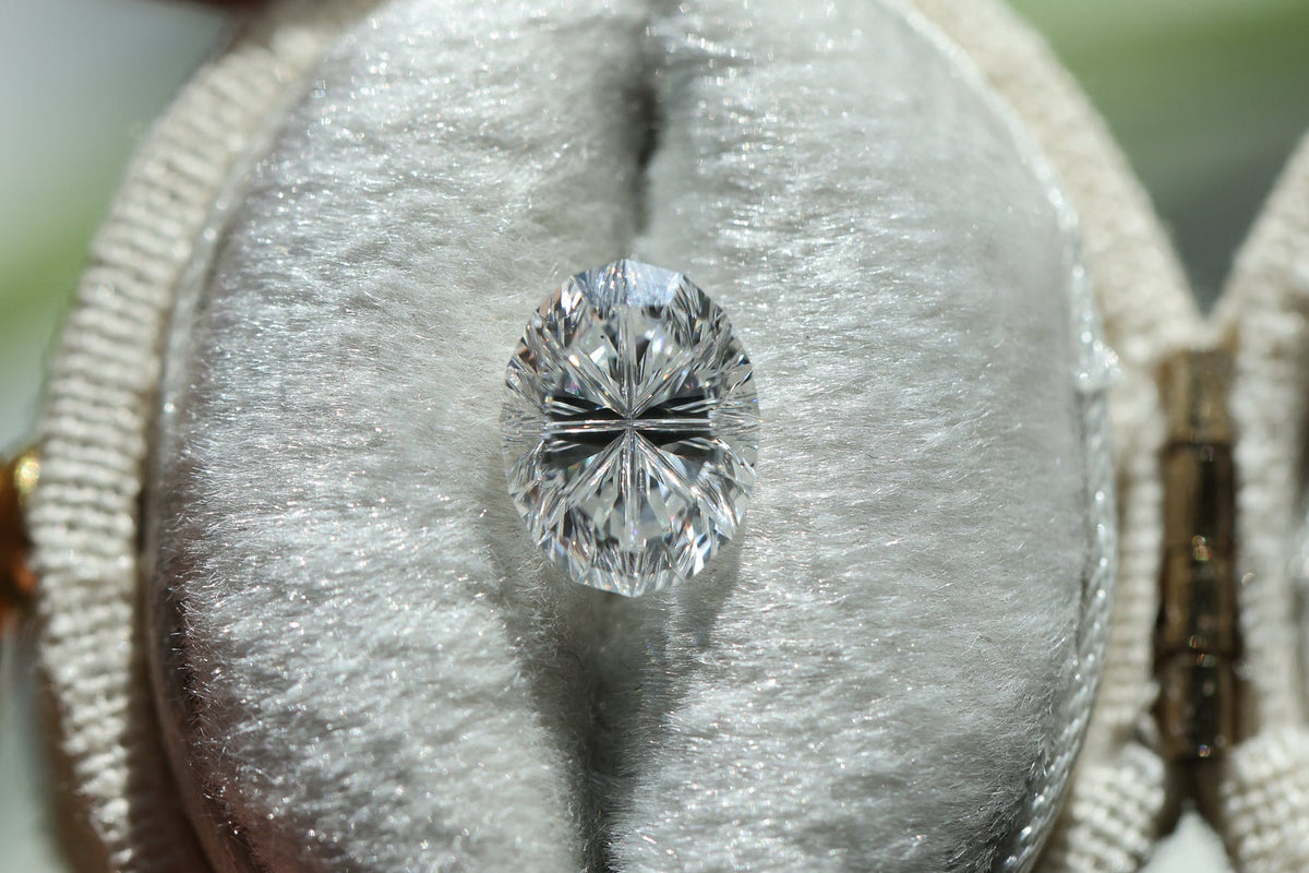 1.49ct oval lab diamond E VS2, Divine Portal Cut
