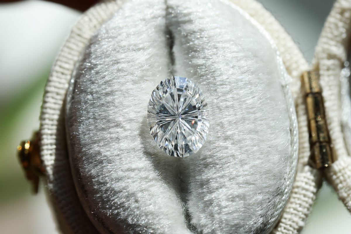 1.49ct oval lab diamond D VS1, Divine Portal Cut