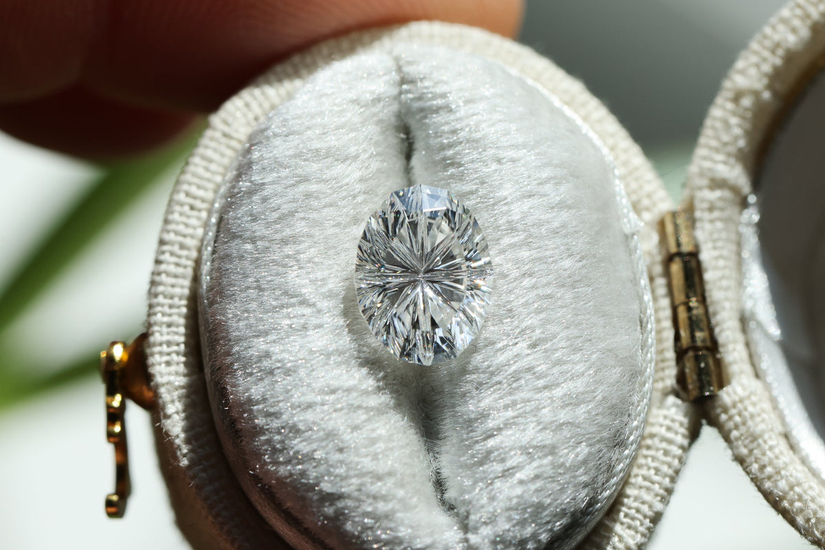 2.02ct oval lab diamond E VS1, Divine Portal Cut