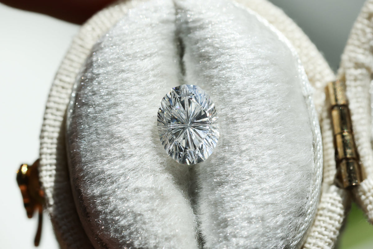 1.08ct oval lab diamond D VS2, Divine Portal Cut