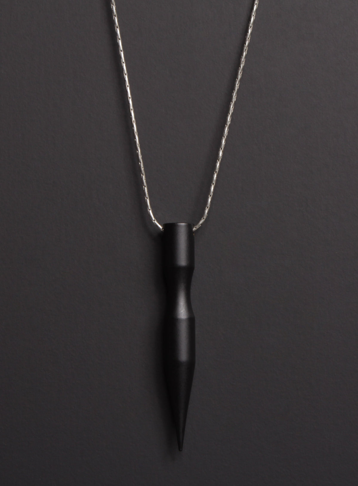 FINAL SALE Black Spike Men's Necklace