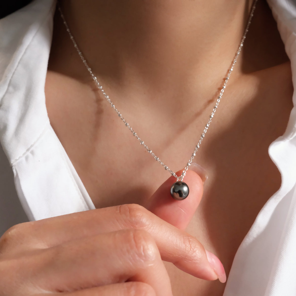 Silver Tahitian Necklace