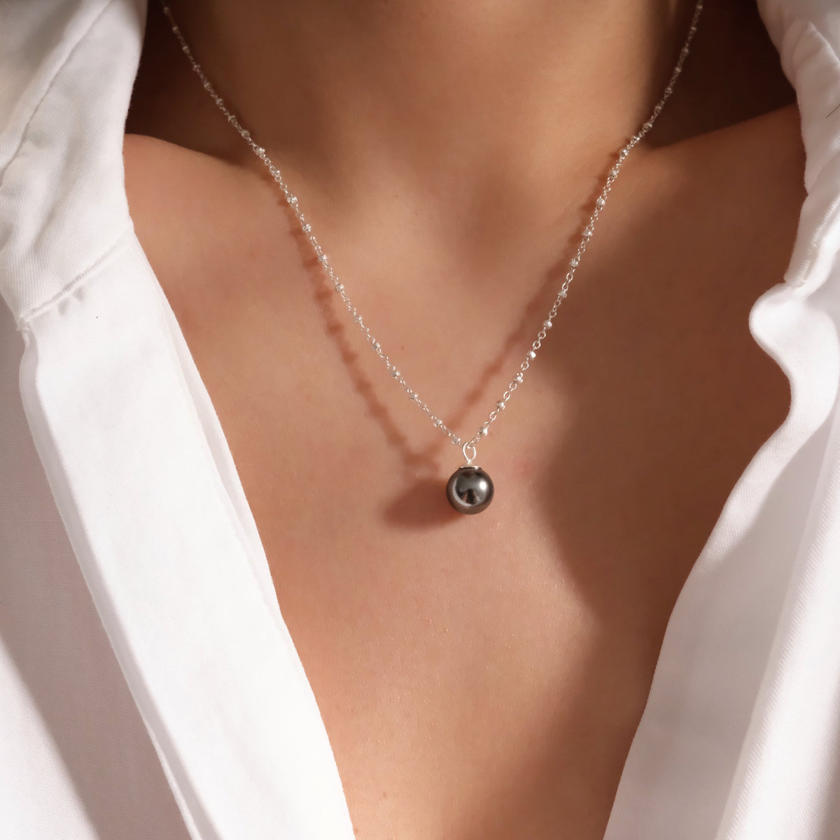 Silver Tahitian Necklace