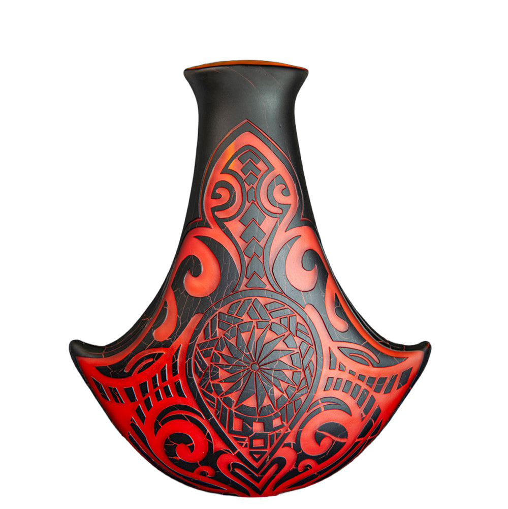 Glass "Honu Manta Poi Pounder - HH-6" by Daniel Moe
