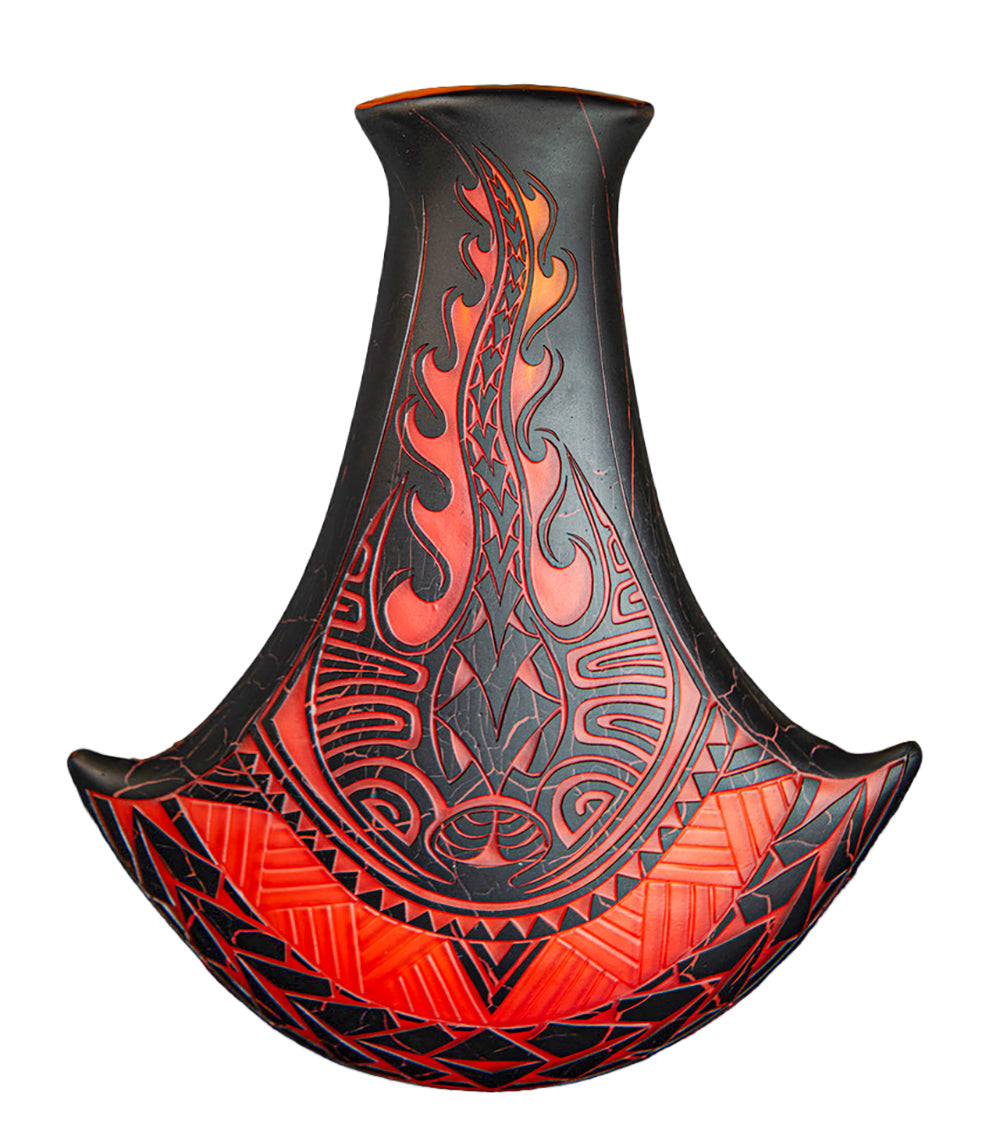 Glass "Honu Manta Poi Pounder - HH-6" by Daniel Moe