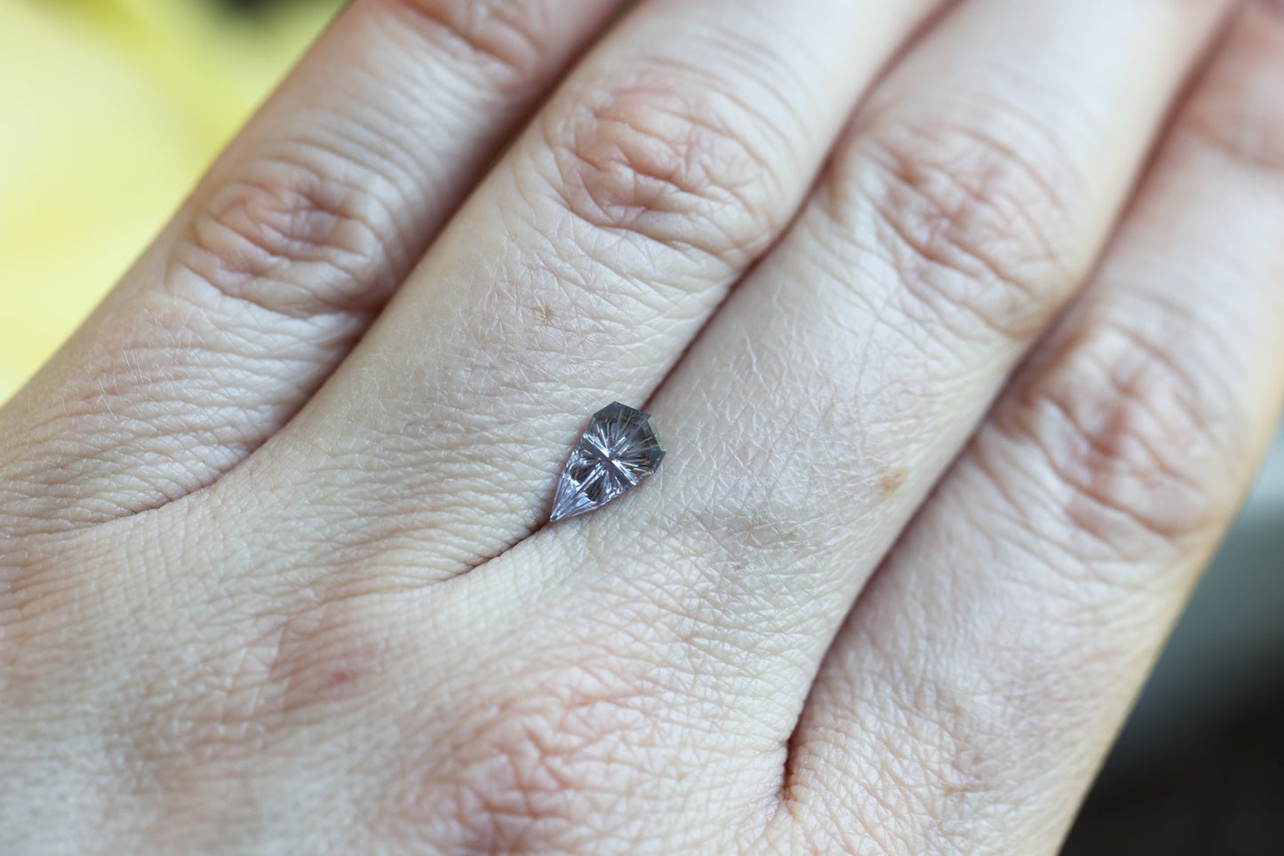.91ct pear light purple sapphire, Fantasy cut by Brett Kosnar