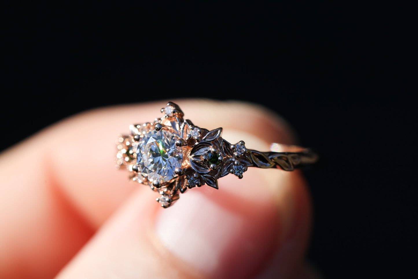 Briar Rose Ethereal with 5mm round center stone