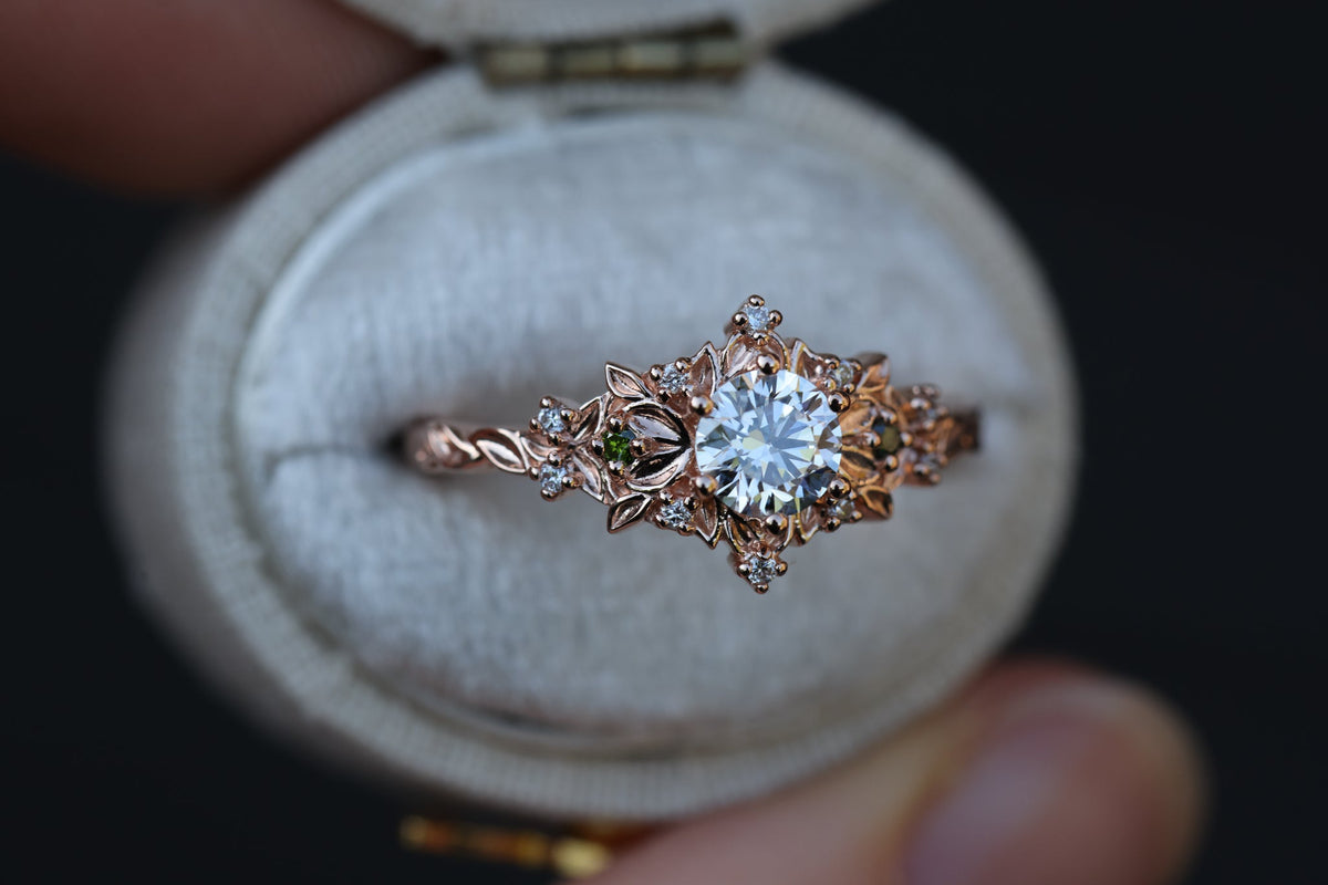 Briar Rose Ethereal with 5mm round center stone
