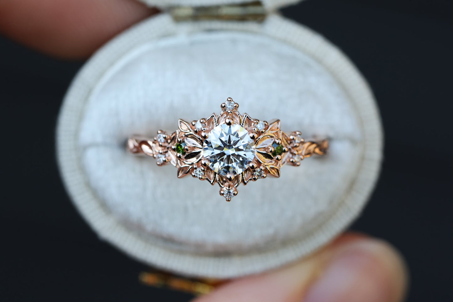 Briar Rose Ethereal with 5mm round center stone