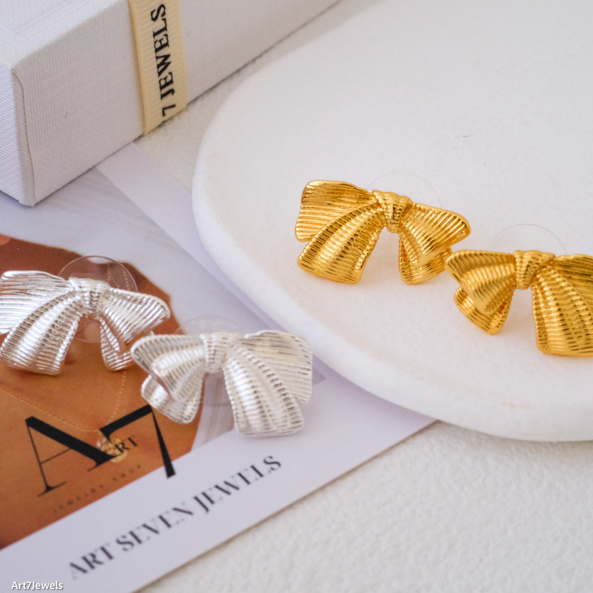 Bow Stud Earrings