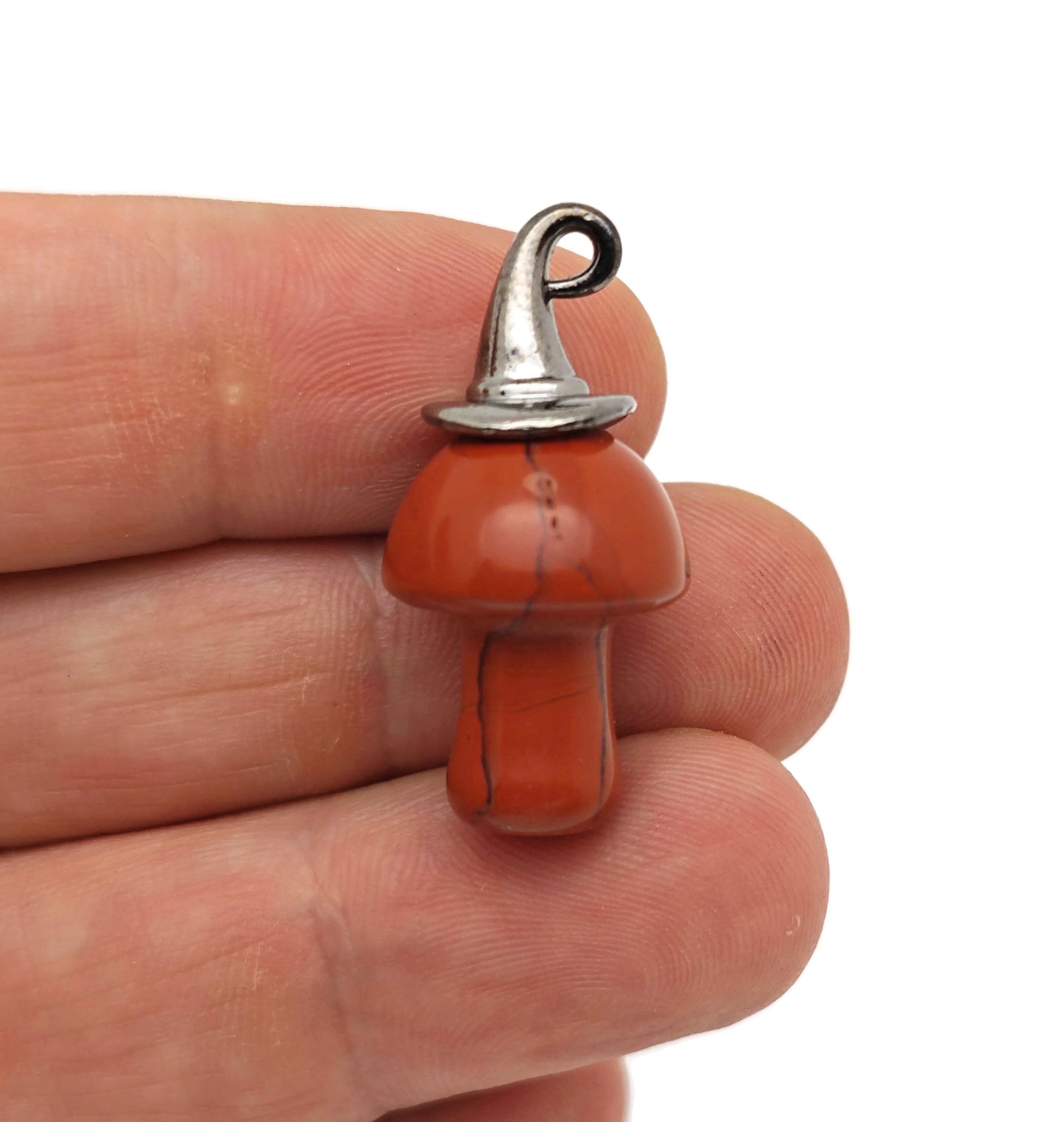 Halloween Hat Gemstone Mushroom - Gemstone Pendant - 25mm - MIX