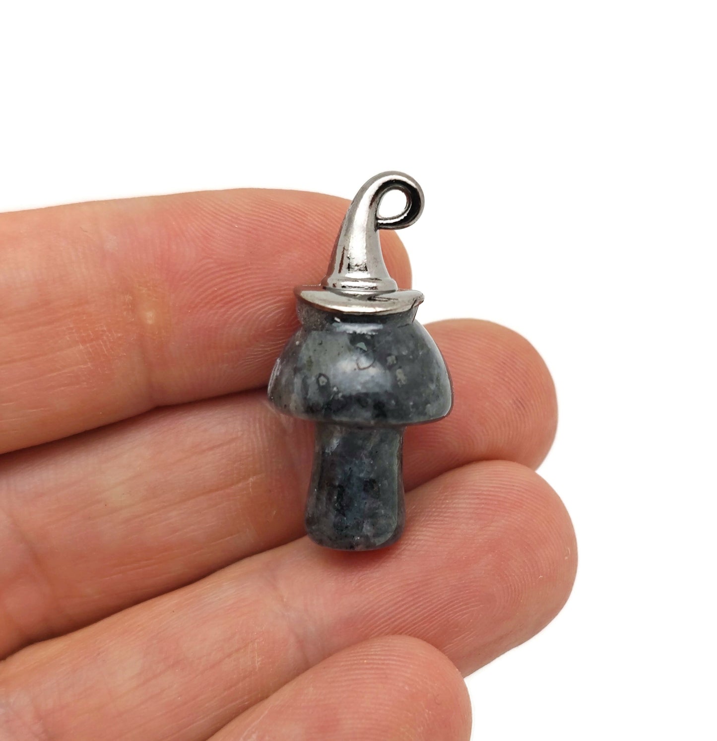 Halloween Hat Gemstone Mushroom - Gemstone Pendant - 25mm - MIX