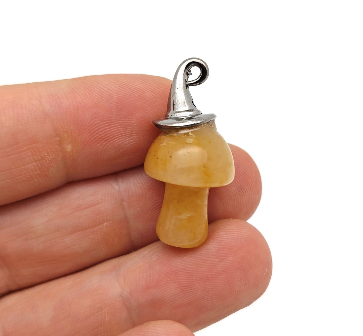 Halloween Hat Gemstone Mushroom - Gemstone Pendant - 25mm - MIX