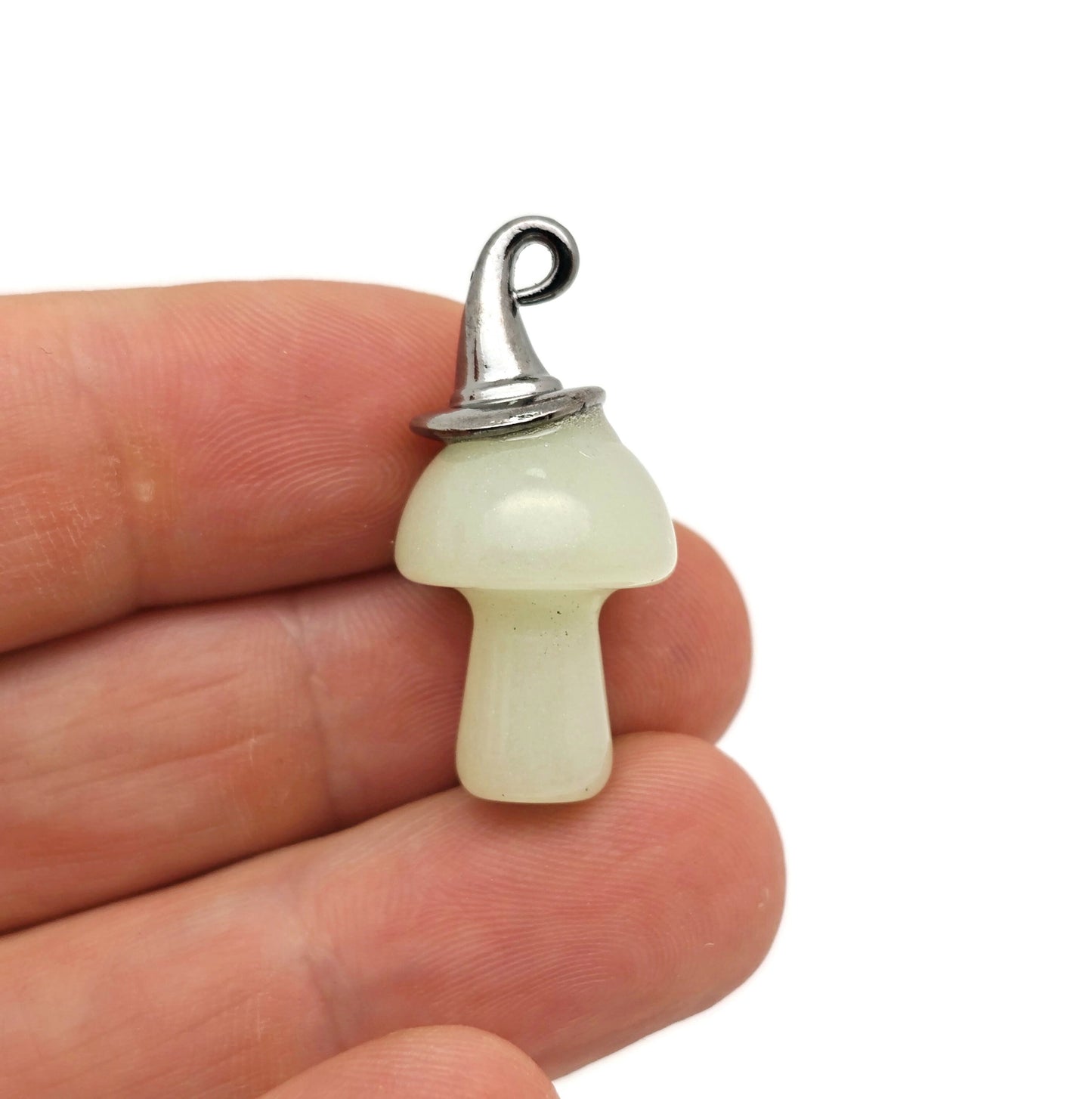 Halloween Hat Gemstone Mushroom - Gemstone Pendant - 25mm - MIX