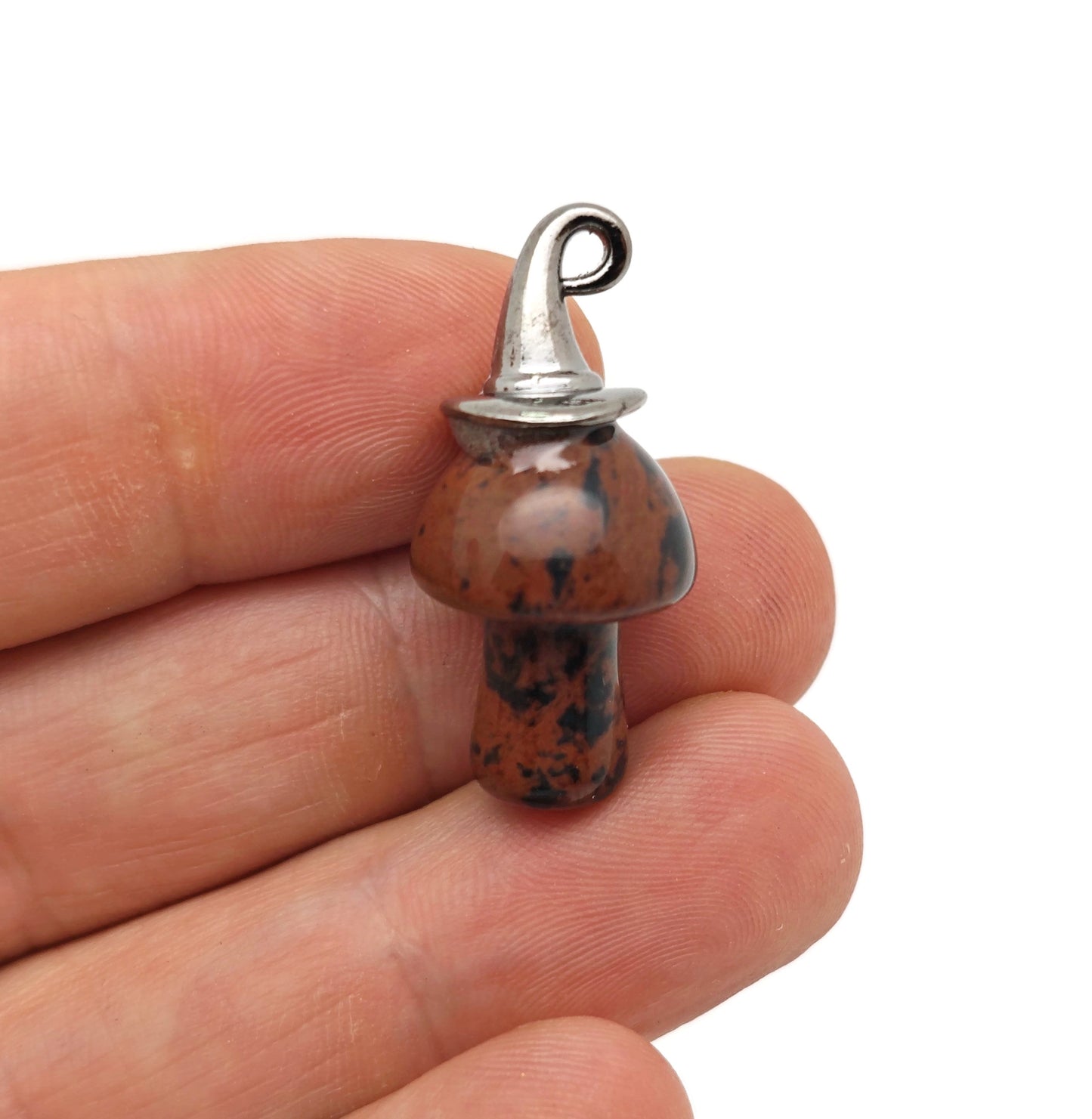 Halloween Hat Gemstone Mushroom - Gemstone Pendant - 25mm - MIX