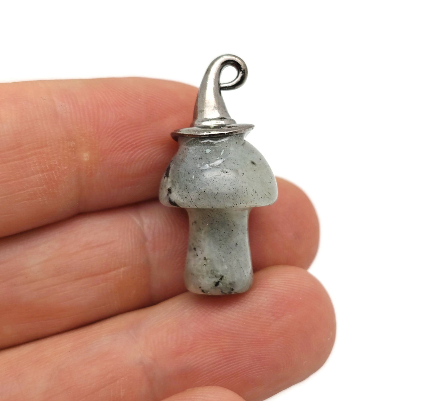 Halloween Hat Gemstone Mushroom - Gemstone Pendant - 25mm - MIX