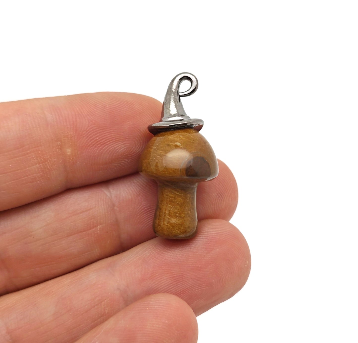 Halloween Hat Gemstone Mushroom - Gemstone Pendant - 25mm - MIX