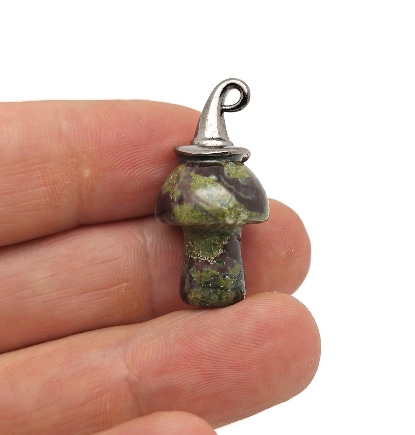 Halloween Hat Gemstone Mushroom - Gemstone Pendant - 25mm - MIX