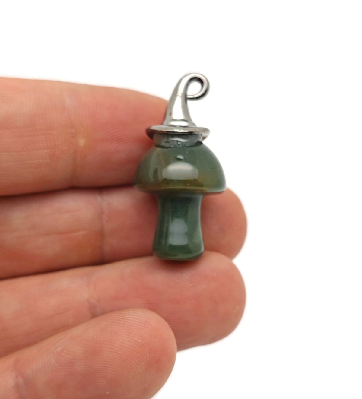 Halloween Hat Gemstone Mushroom - Gemstone Pendant - 25mm - MIX