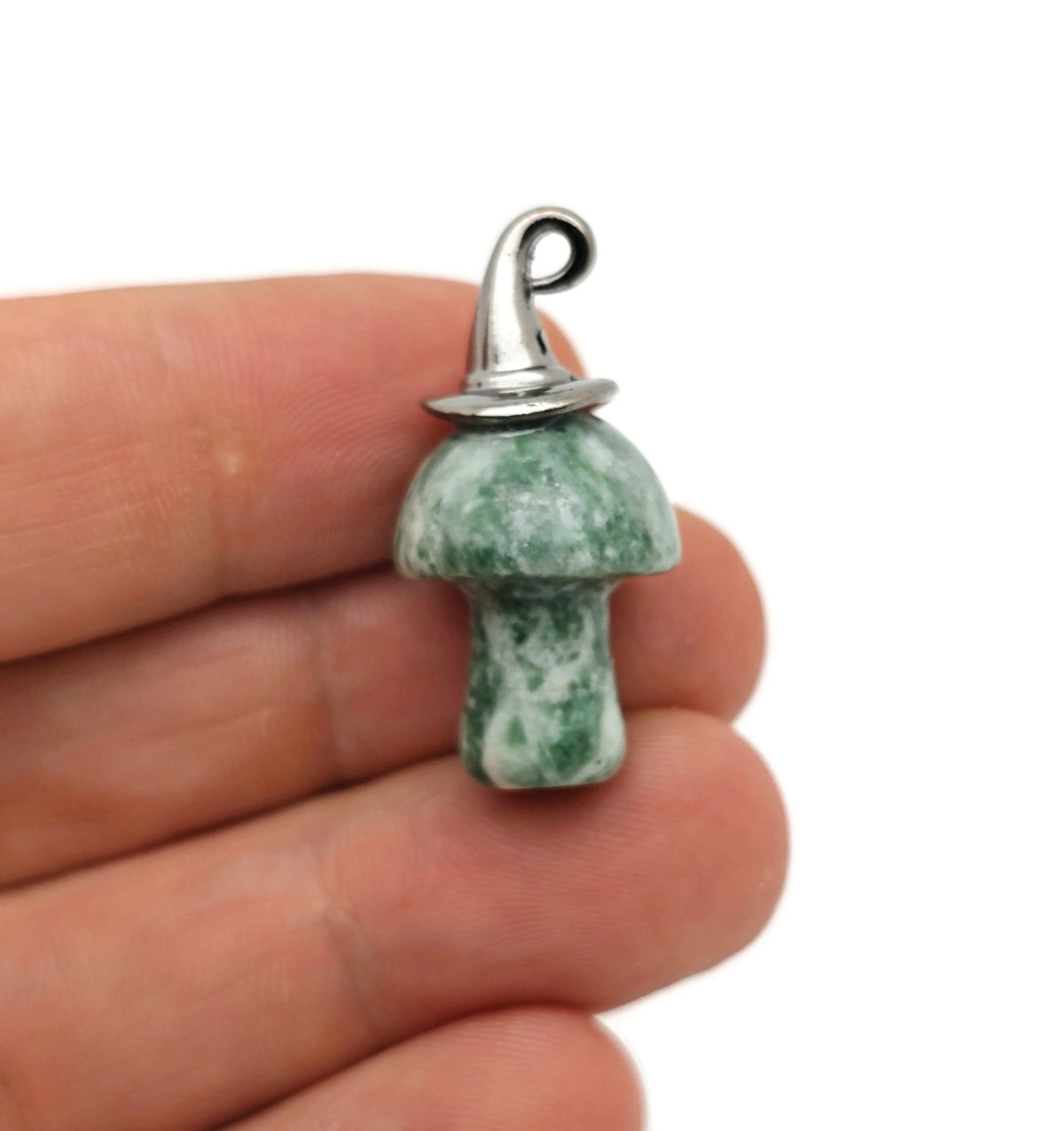 Halloween Hat Gemstone Mushroom - Gemstone Pendant - 25mm - MIX