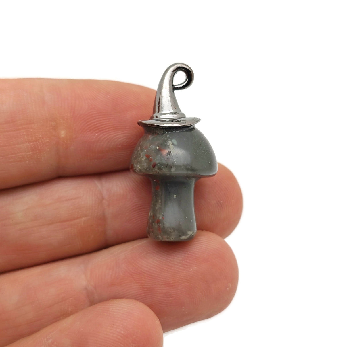 Halloween Hat Gemstone Mushroom - Gemstone Pendant - 25mm - MIX
